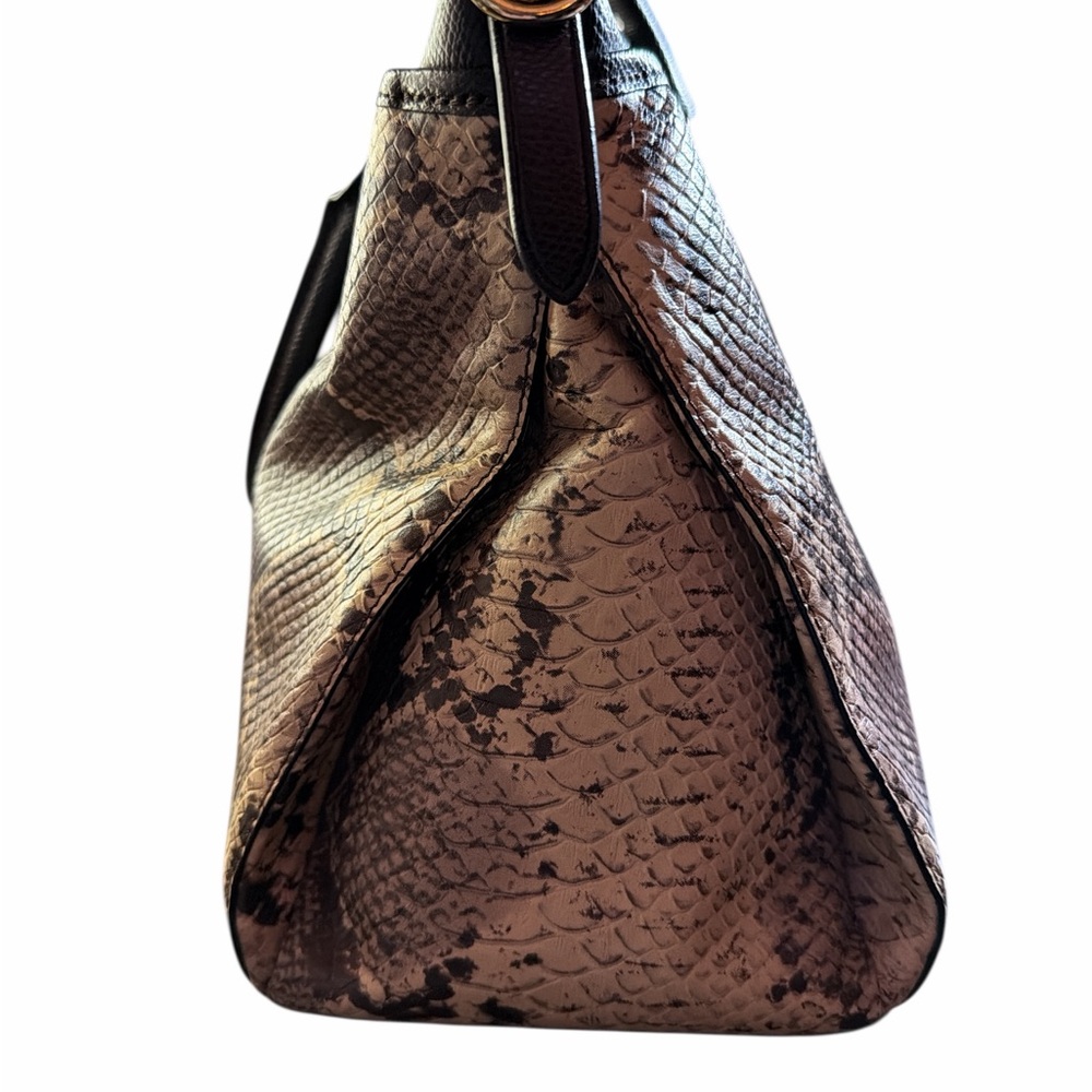 🐍 Coach Morgan Satchel in Python Embossed Leathe… - image 3